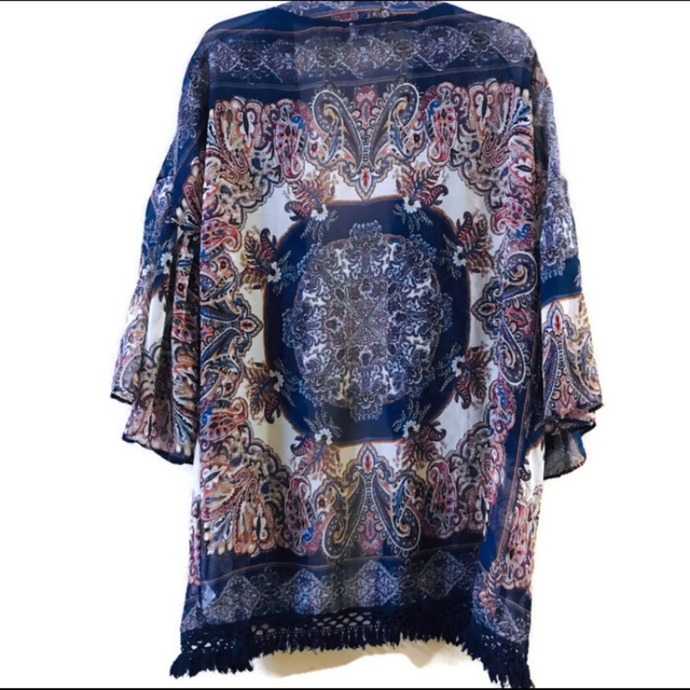 Boho Kimono Top Cardigan 👘 - Picture 4 of 5